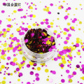 Flocos de glitter venda quente poliéster 1mm 2mm 3mm redondo flocos de glitter misto para decoração de cosméticos glitter